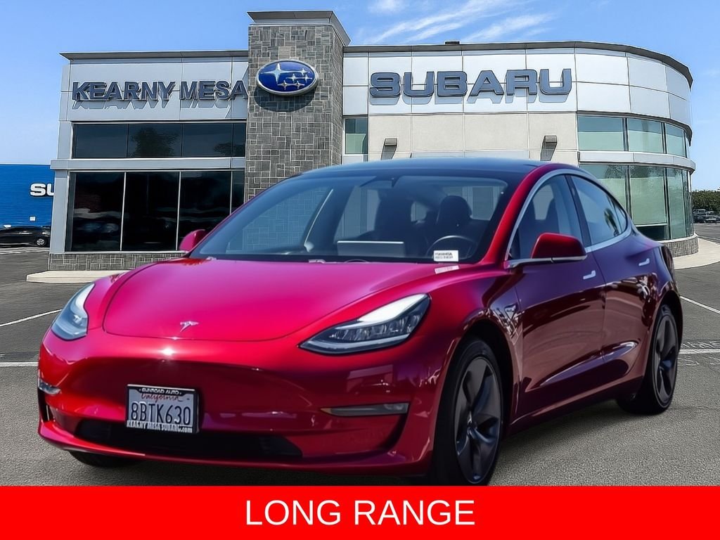 Used 2018 Red Multi-Coat Tesla Long Range image 3