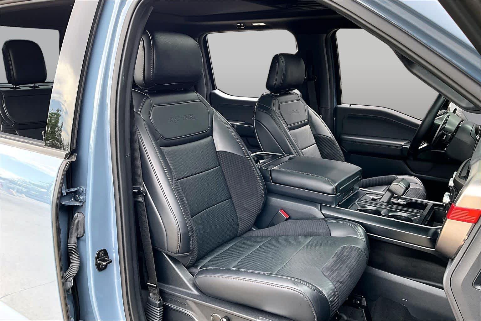 Used 2023 Azure Gray Metallic Tri-Coat Ford Raptor image 9
