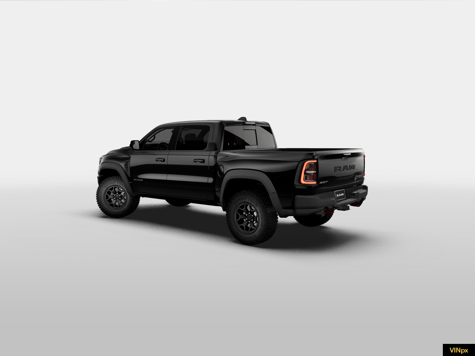 New 2027 Diamond Black Crystal Pearl-Coat Exterior Paint RAM TRX image 4