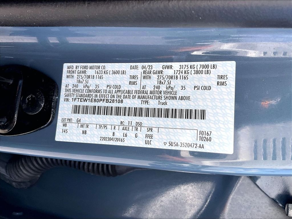 Used 2023 Azure Gray Metallic Tri-Coat Ford Tremor image 33