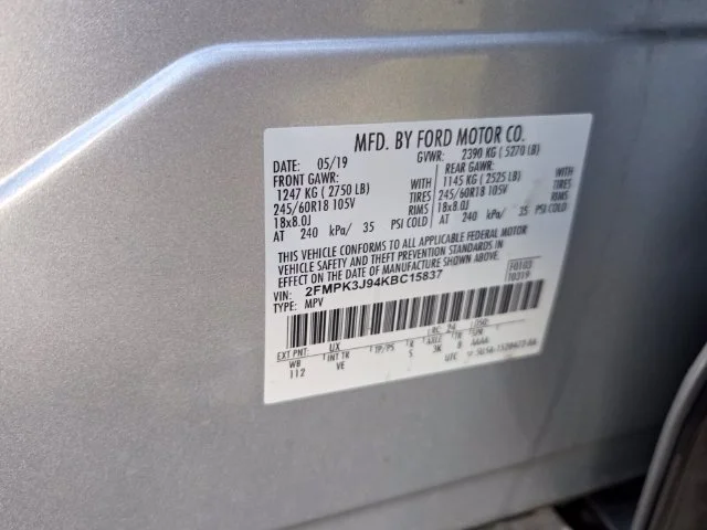 Used 2019 Silver Ford SEL image 7