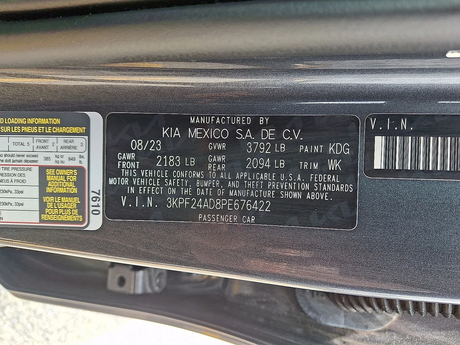 Certified Used 2023 Gray Kia LXS image 24