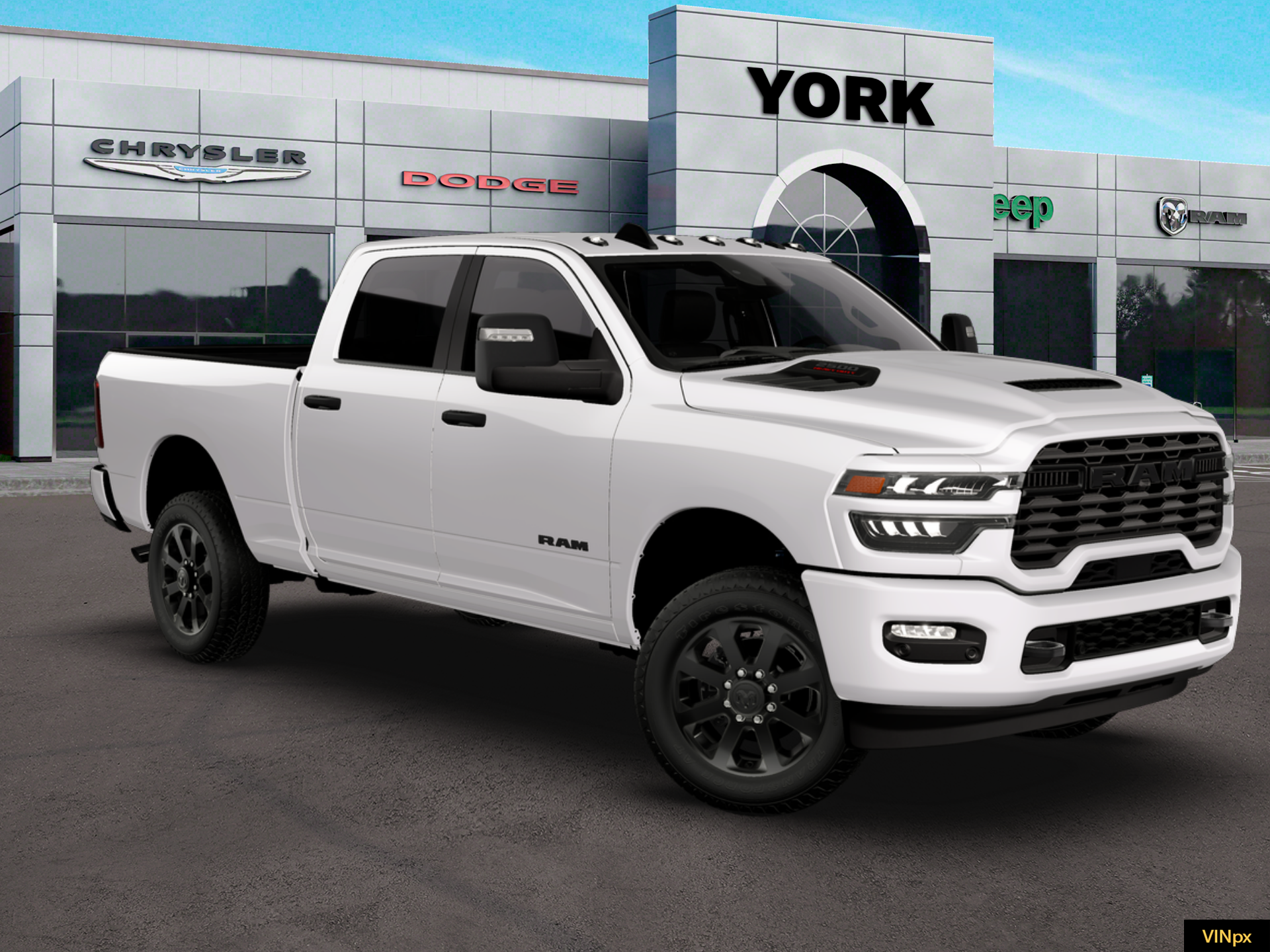 New 2026 Bright White Clear-Coat Exterior Paint RAM BIG HORN image 23