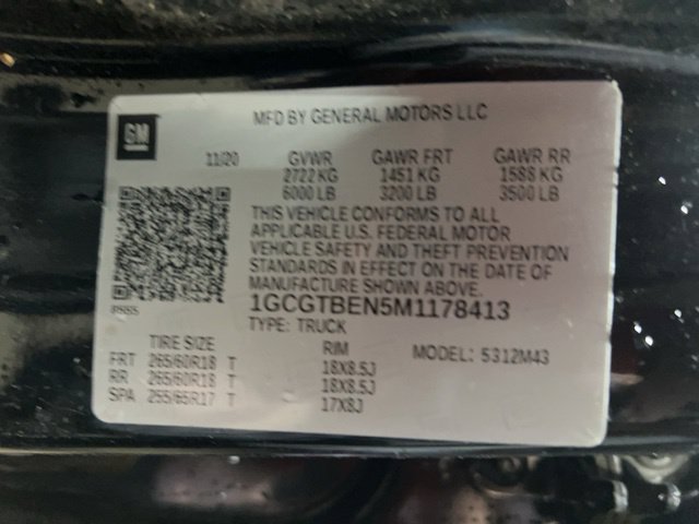 Used 2021 Black Chevrolet Work Truck image 33