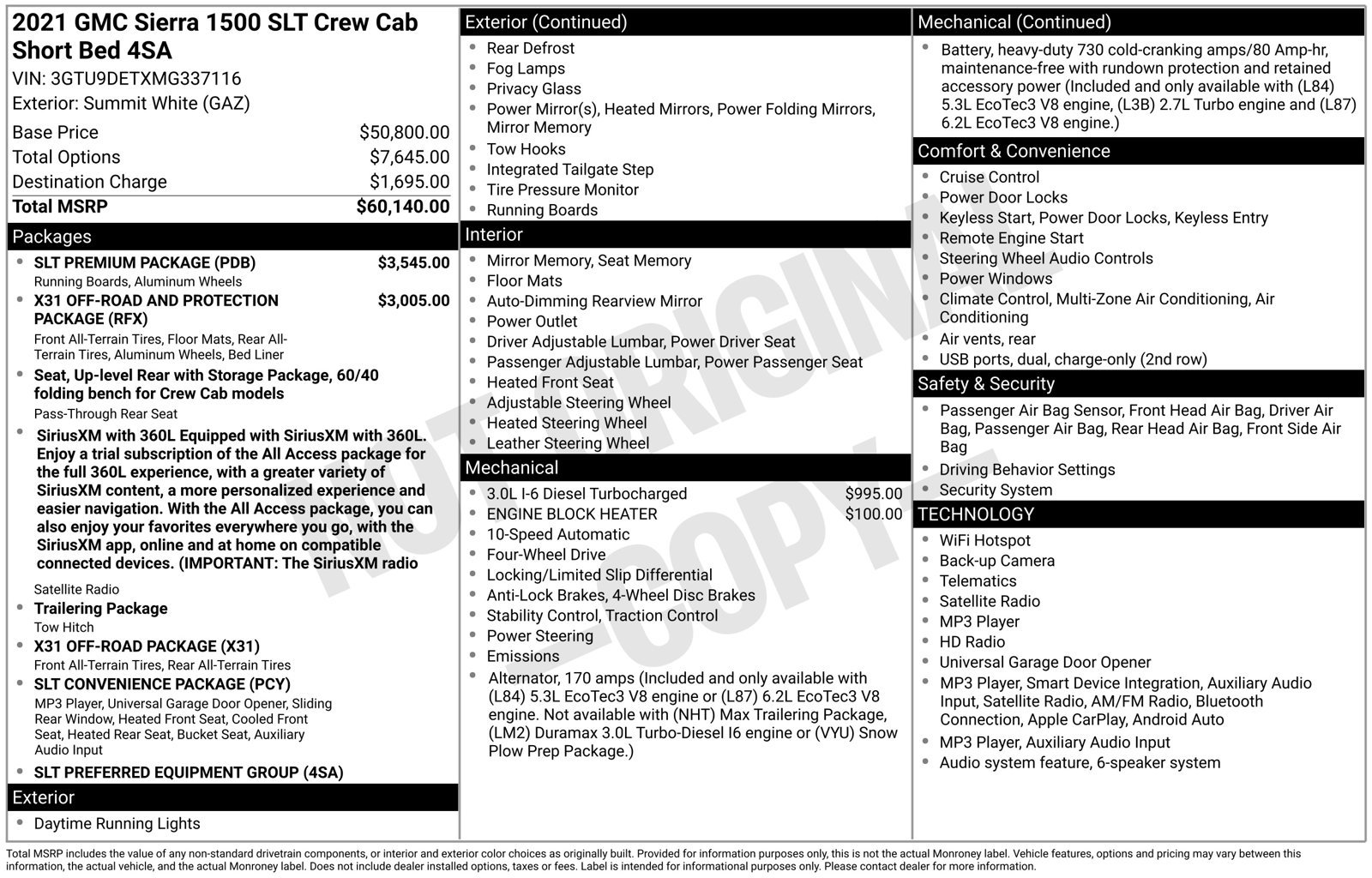 Used 2021 White GMC SLT image 9