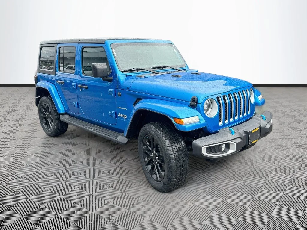 Used 2023 Blue Jeep Sahara 4xe image 4