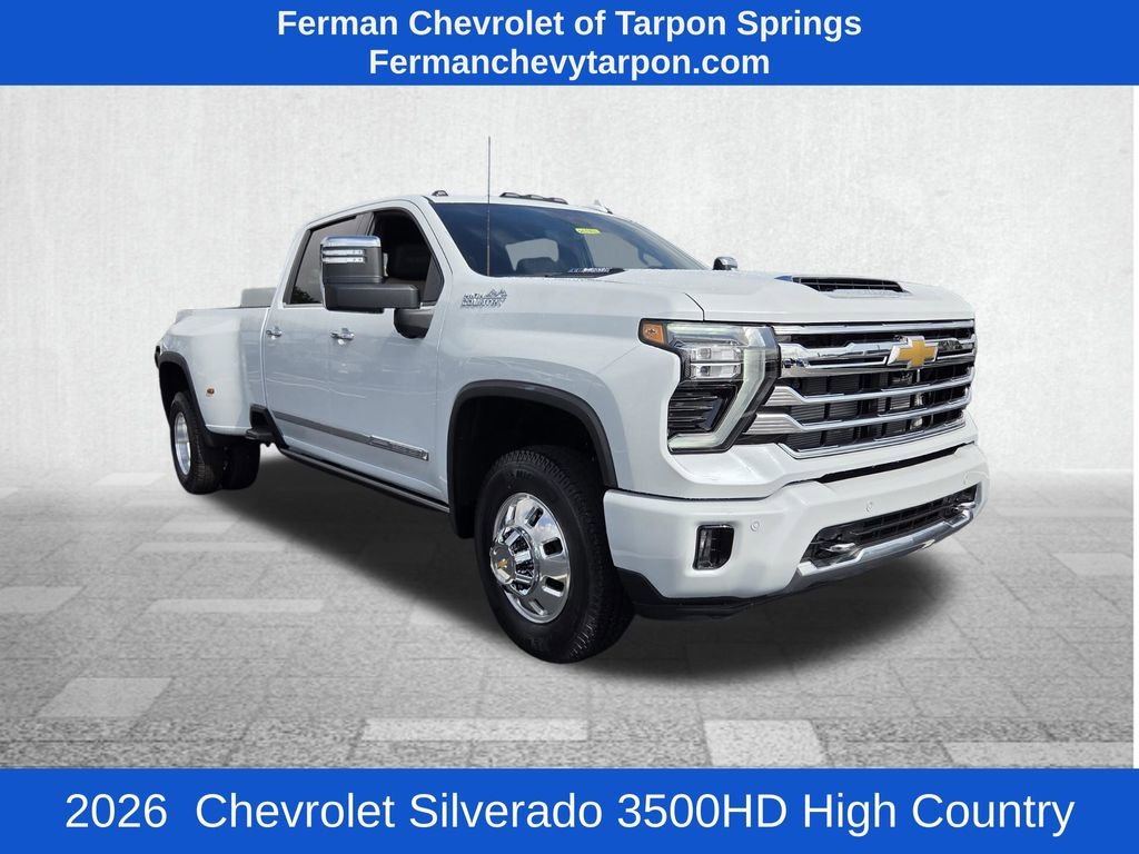 New 2026 Polar White Tricoat Chevrolet High Country DRW image 1