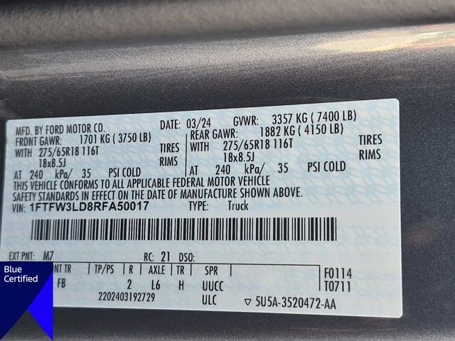 Used 2024 Gray Ford XLT image 38