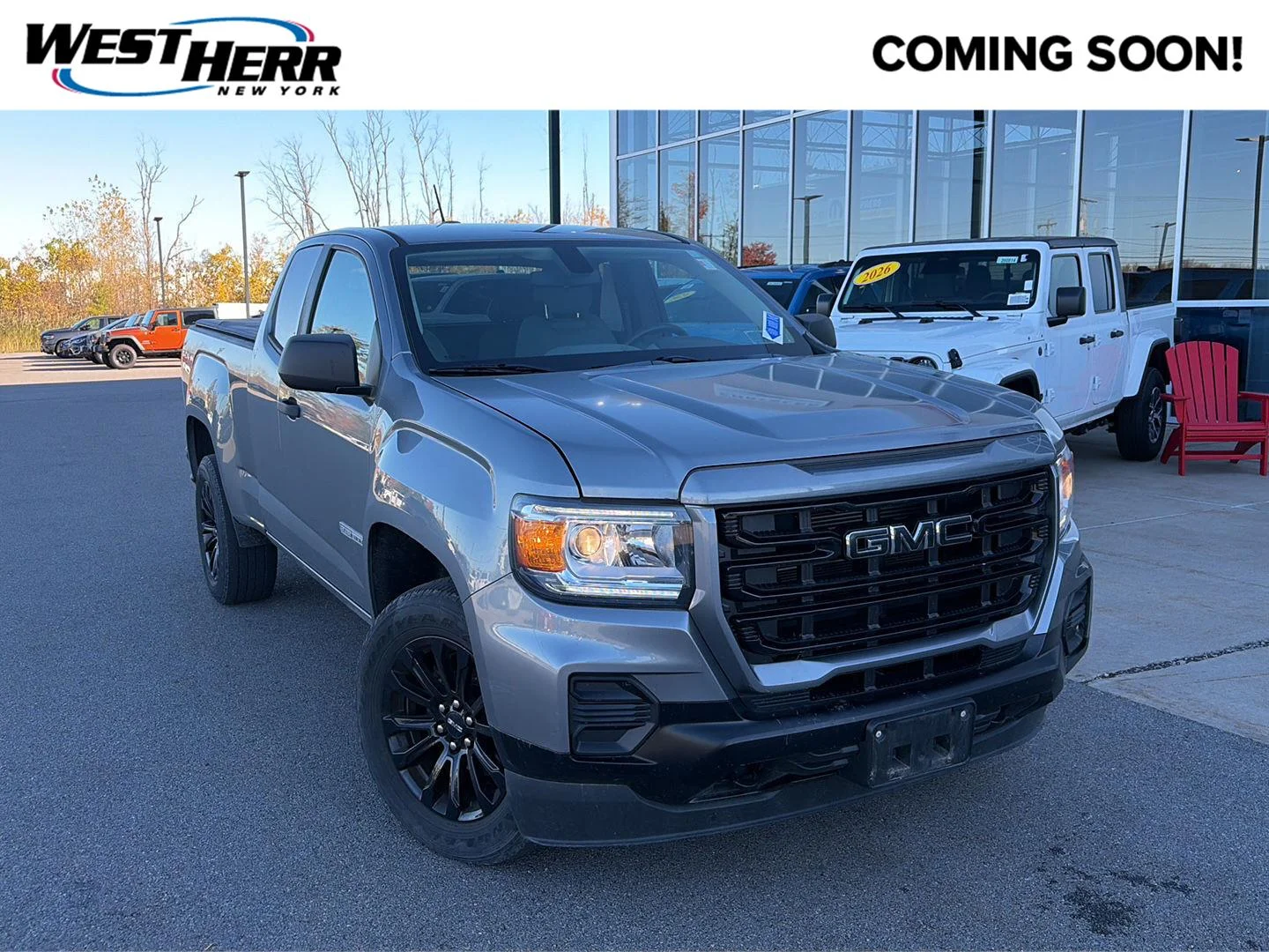 Used 2021 Satin Steel Metallic GMC 4WD Elevation Standard image 1