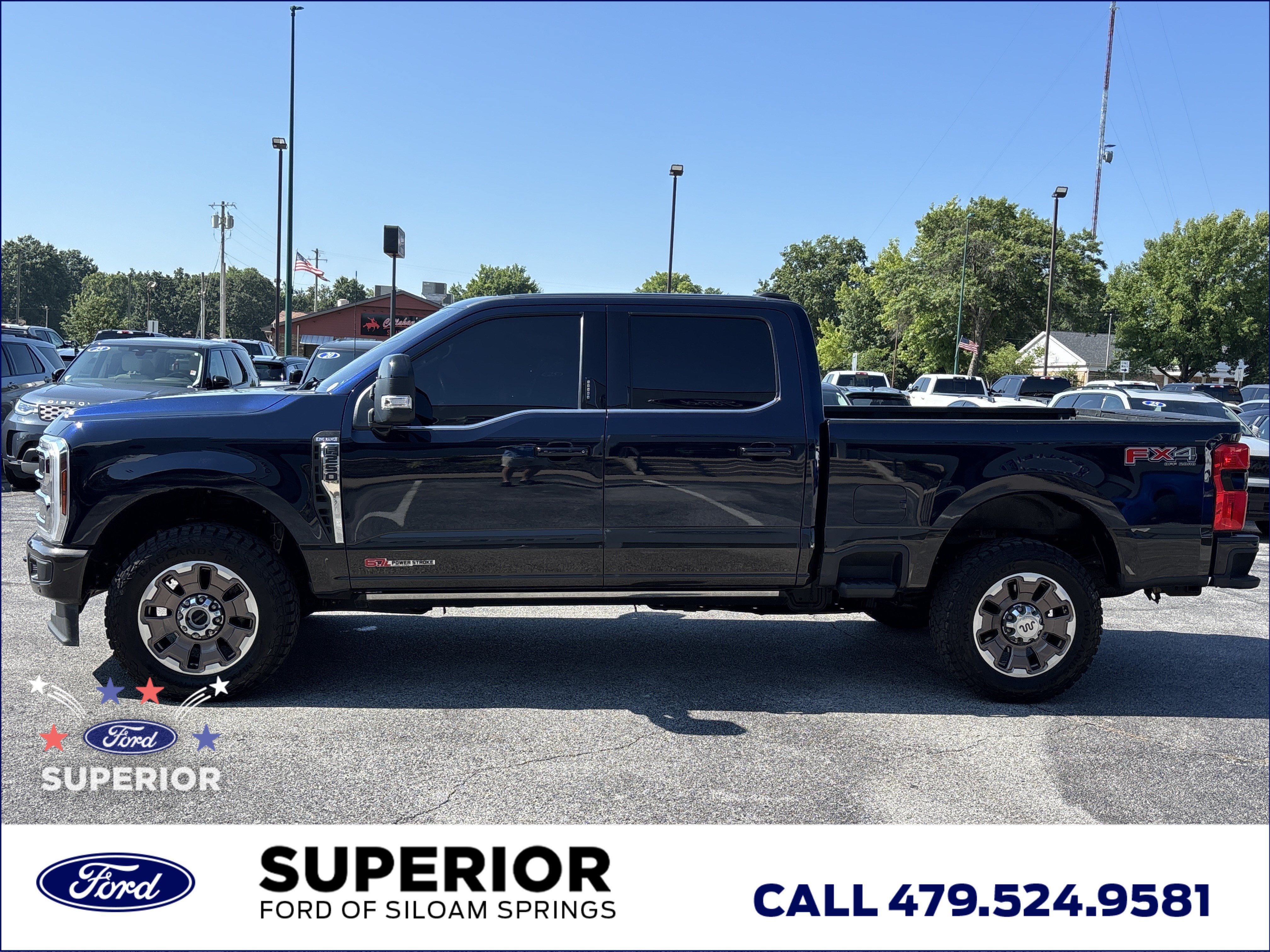 Used 2024 Antimatter Blue Metallic Ford King Ranch CrewCab 4WD image 10