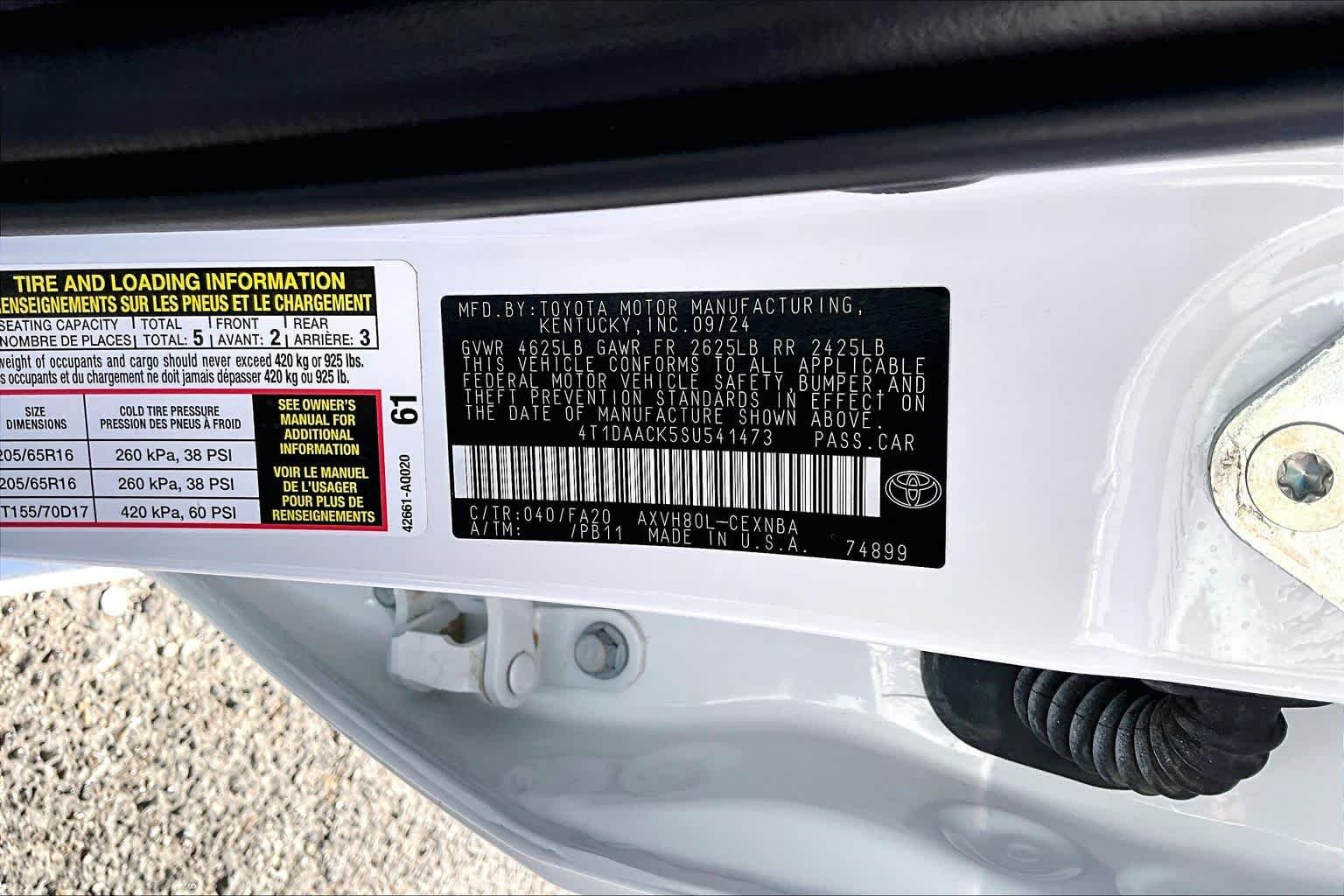 Certified Used 2025 Ice Toyota LE image 34