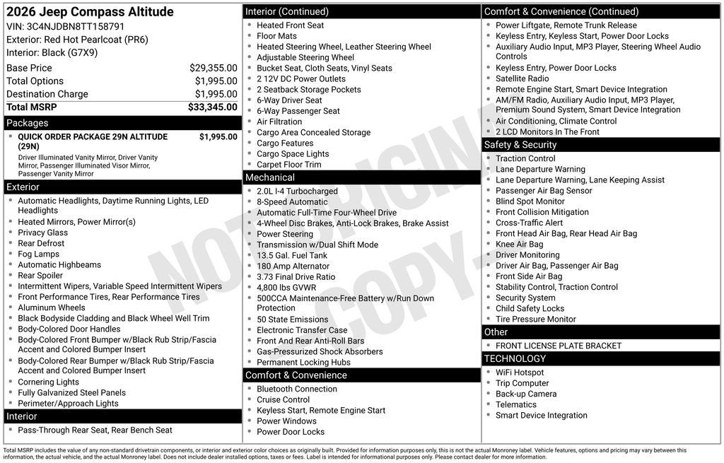 New 2026 Red Hot Pearlcoat Jeep Latitude image 21