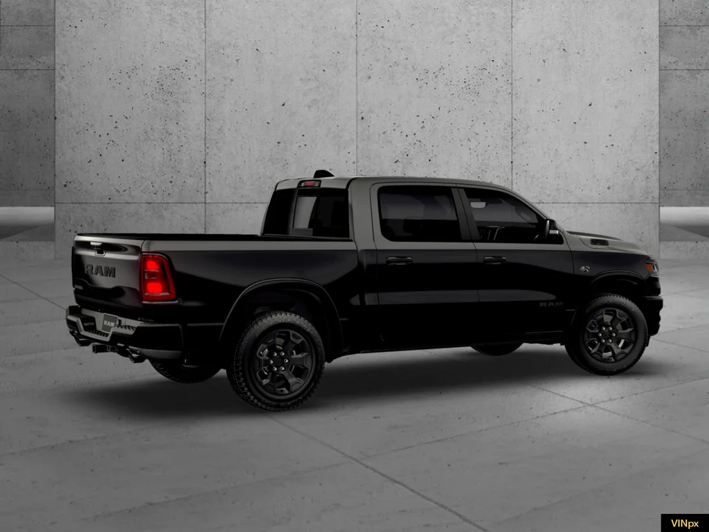 New 2026 Diamond Black Crystal Pearl-Coat Exterior Paint RAM Big Horn/Lone Star image 6