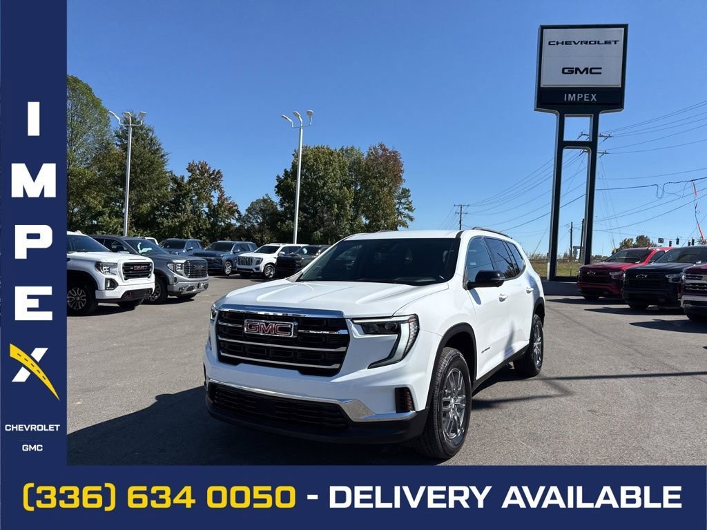 Summit White 2025 GMC Acadia Elevation FWD SUV / Crossover Front-Wheel Drive