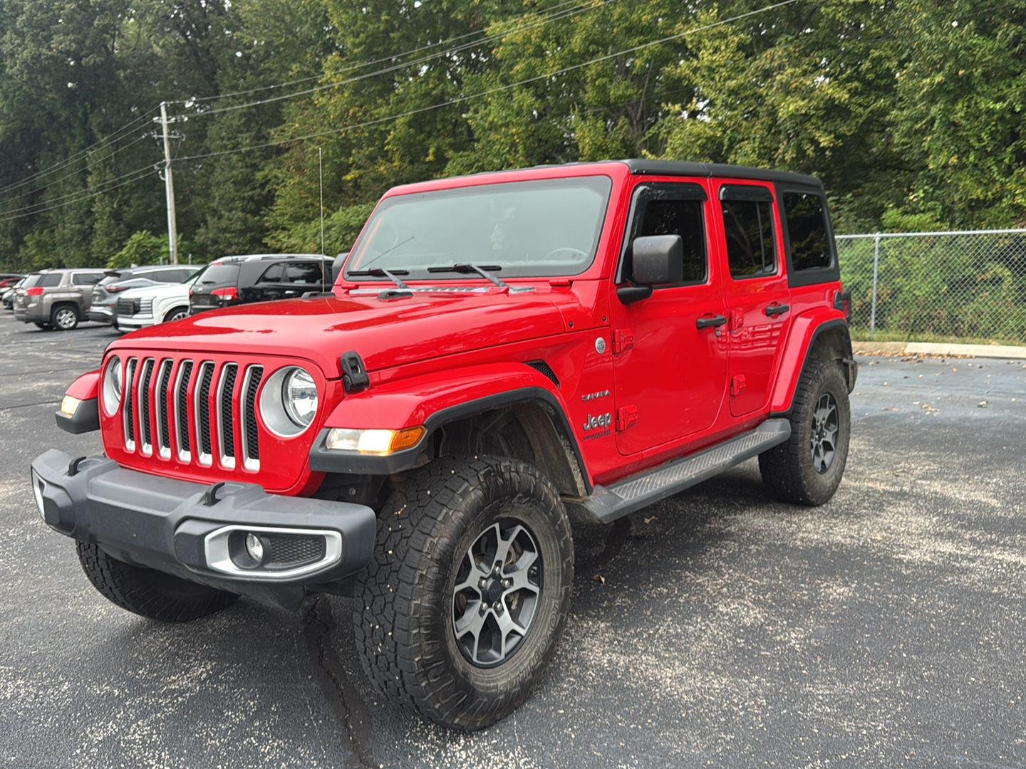 Used 2020 Firecracker Red Clearcoat Jeep Sahara image 5