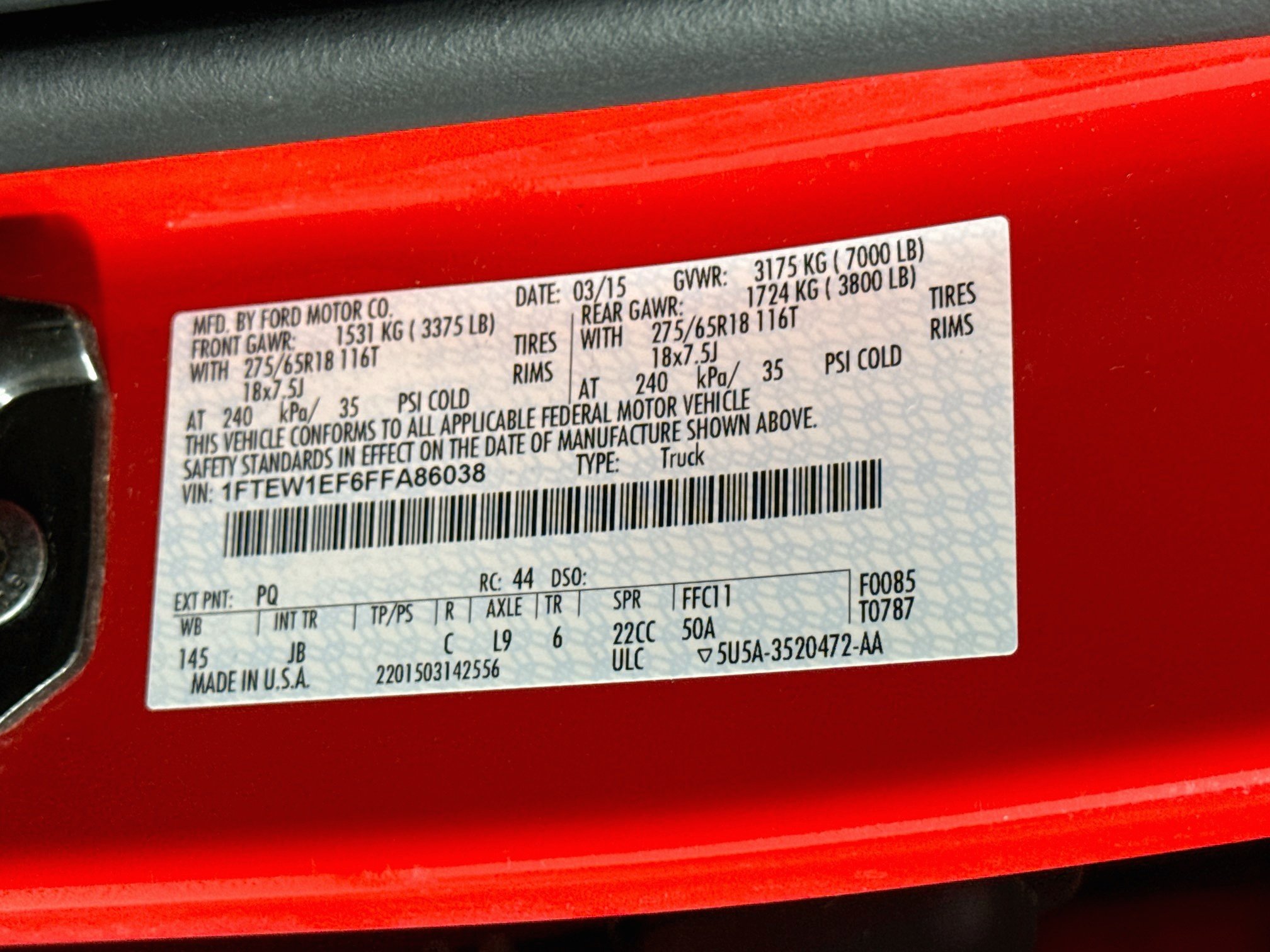 Used 2015 Race Red Ford XLT image 32