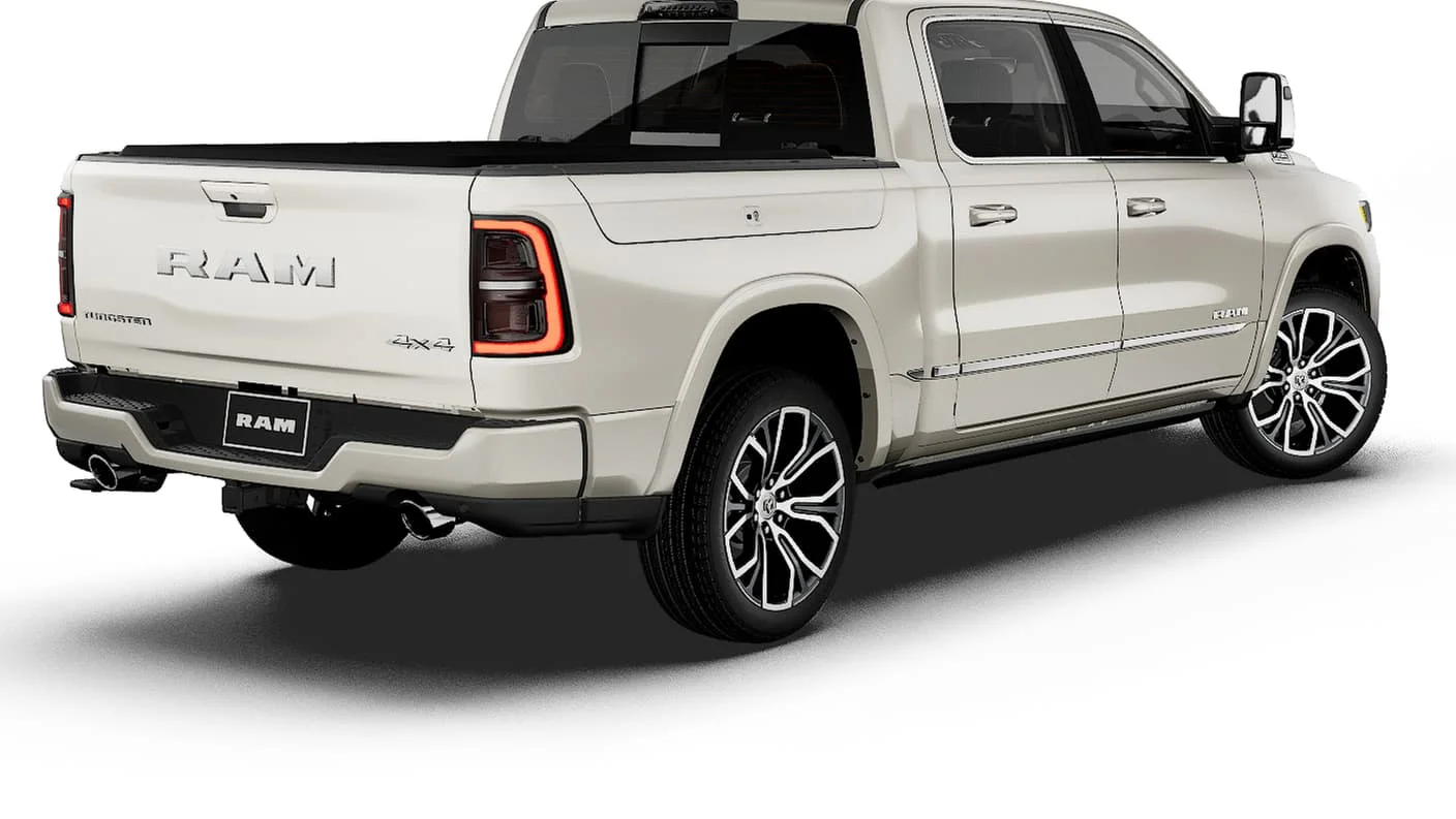 New 2027 Ivory White Tri-Coat Pearl-Coat Exterior Paint RAM Tungsten image 2