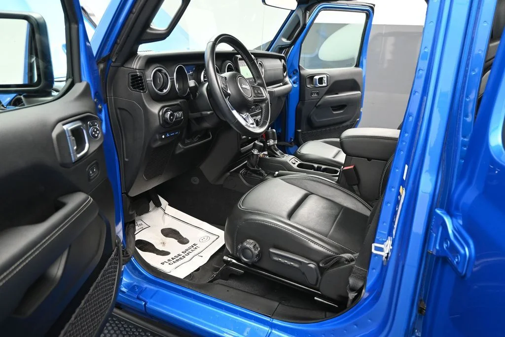 Used 2022 Blue Jeep Unlimited Sahara 4xe image 12