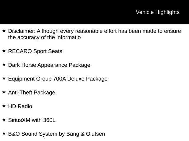 New 2026 Shadow Black Ford Dark Horse image 3