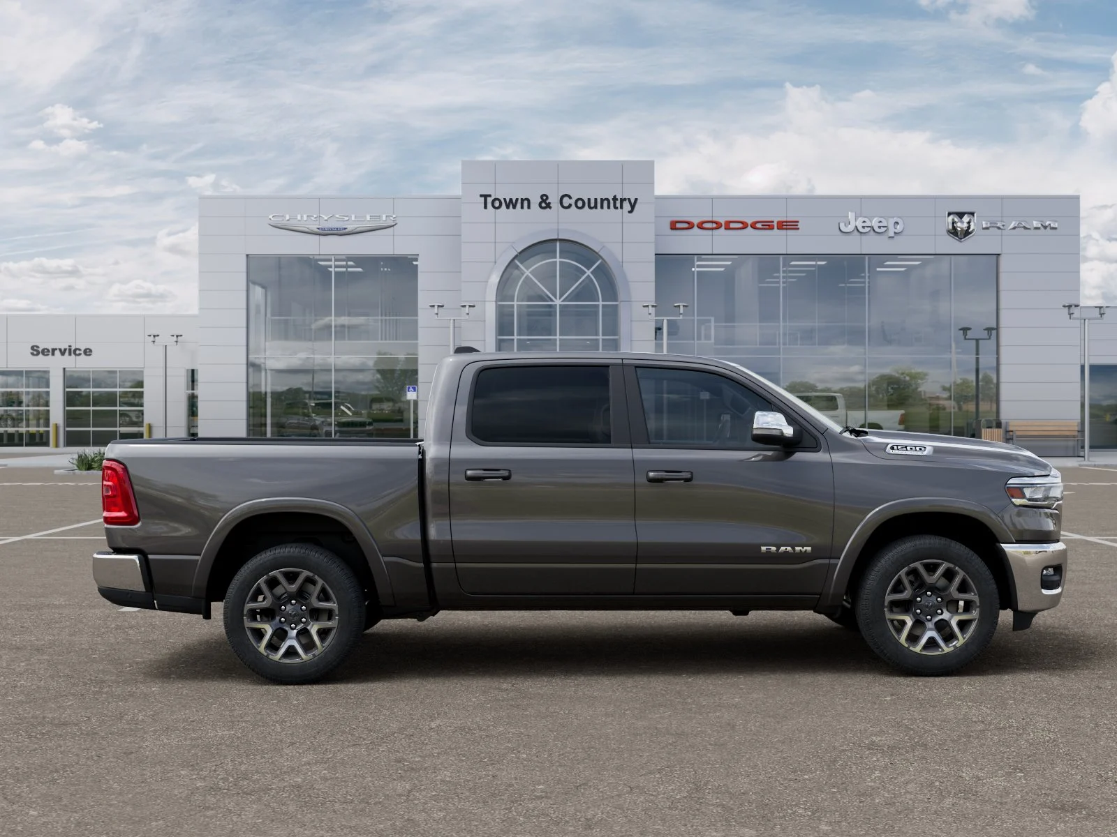New 2026 Granite Crystal Metallic Clear-Coat Exterior Paint RAM Laramie image 47
