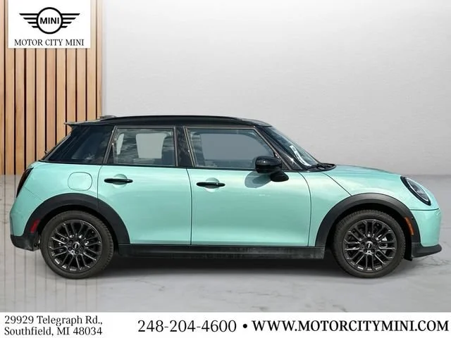 Certified Used 2026 Ocean Wave Green Metallic MINI Iconic image 2