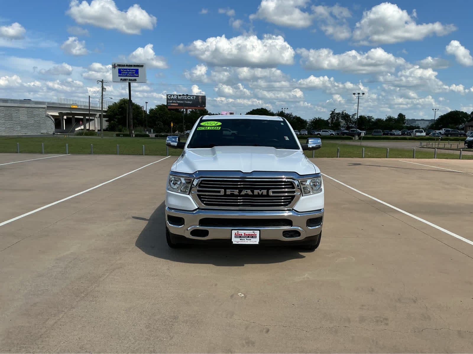 Used 2024 Bright White Clearcoat Ram Laramie image 3