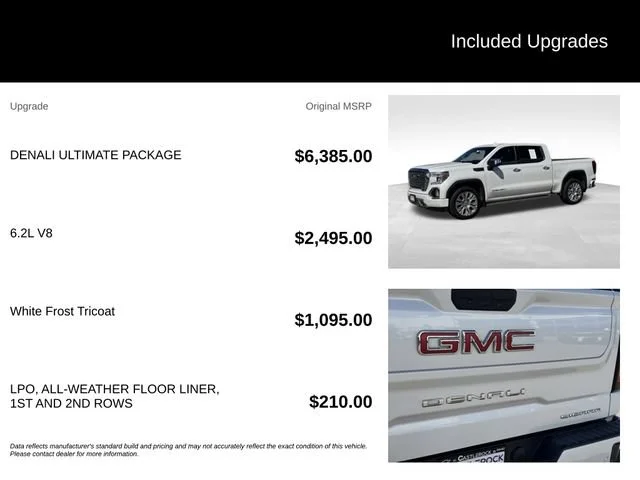 Certified Used 2021 WHITE FROST TRICOAT GMC Denali image 5