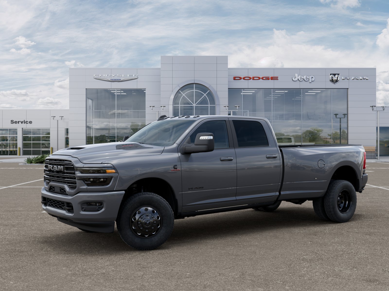 New 2026 Ceramic Gray Clear-Coat Exterior Paint RAM Laramie image 28