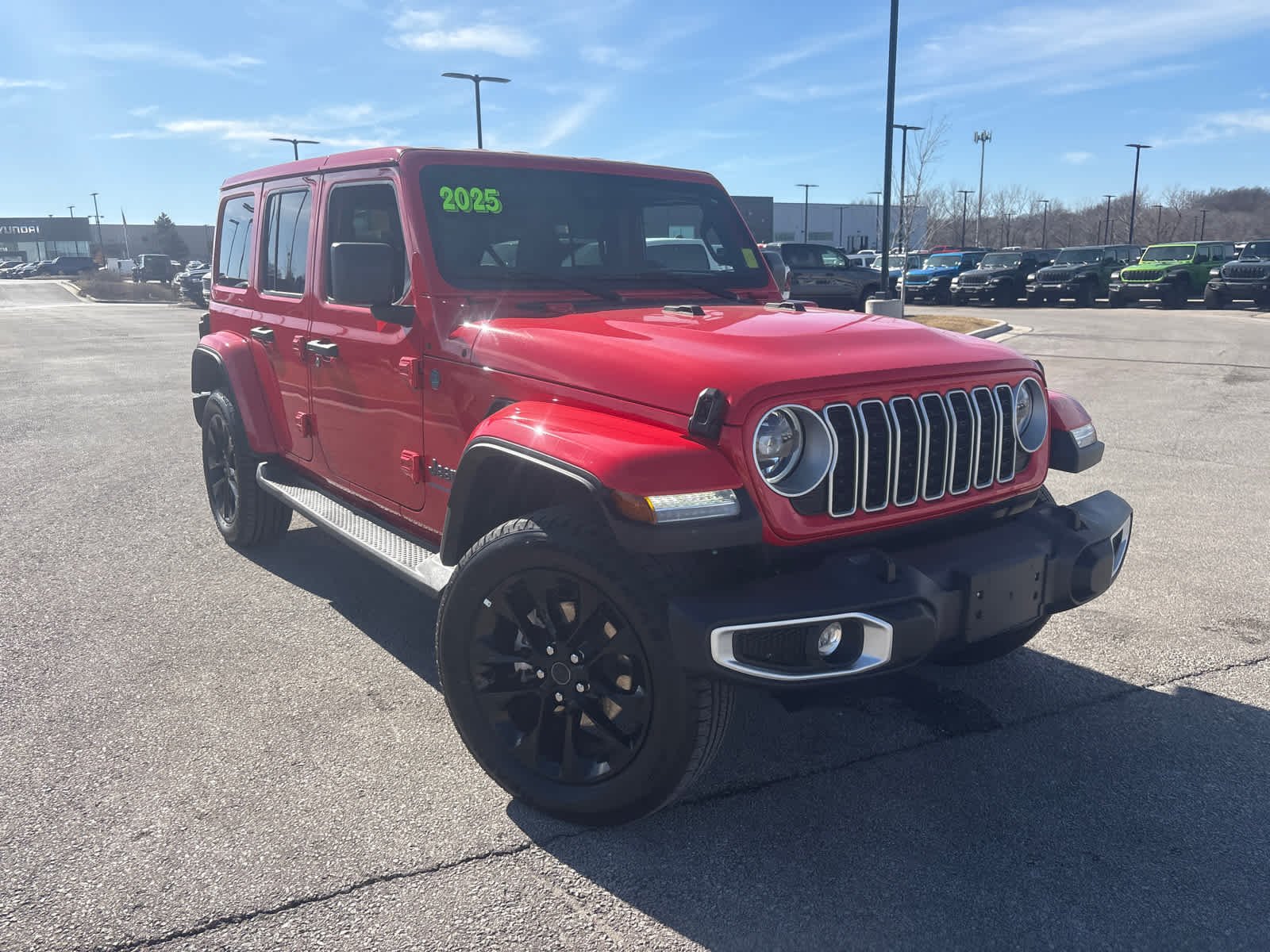 Used 2025 Jeep Wrangler 4xe Sahara 4XE with VIN 1C4RJXP61SW580267 for sale in Kansas City