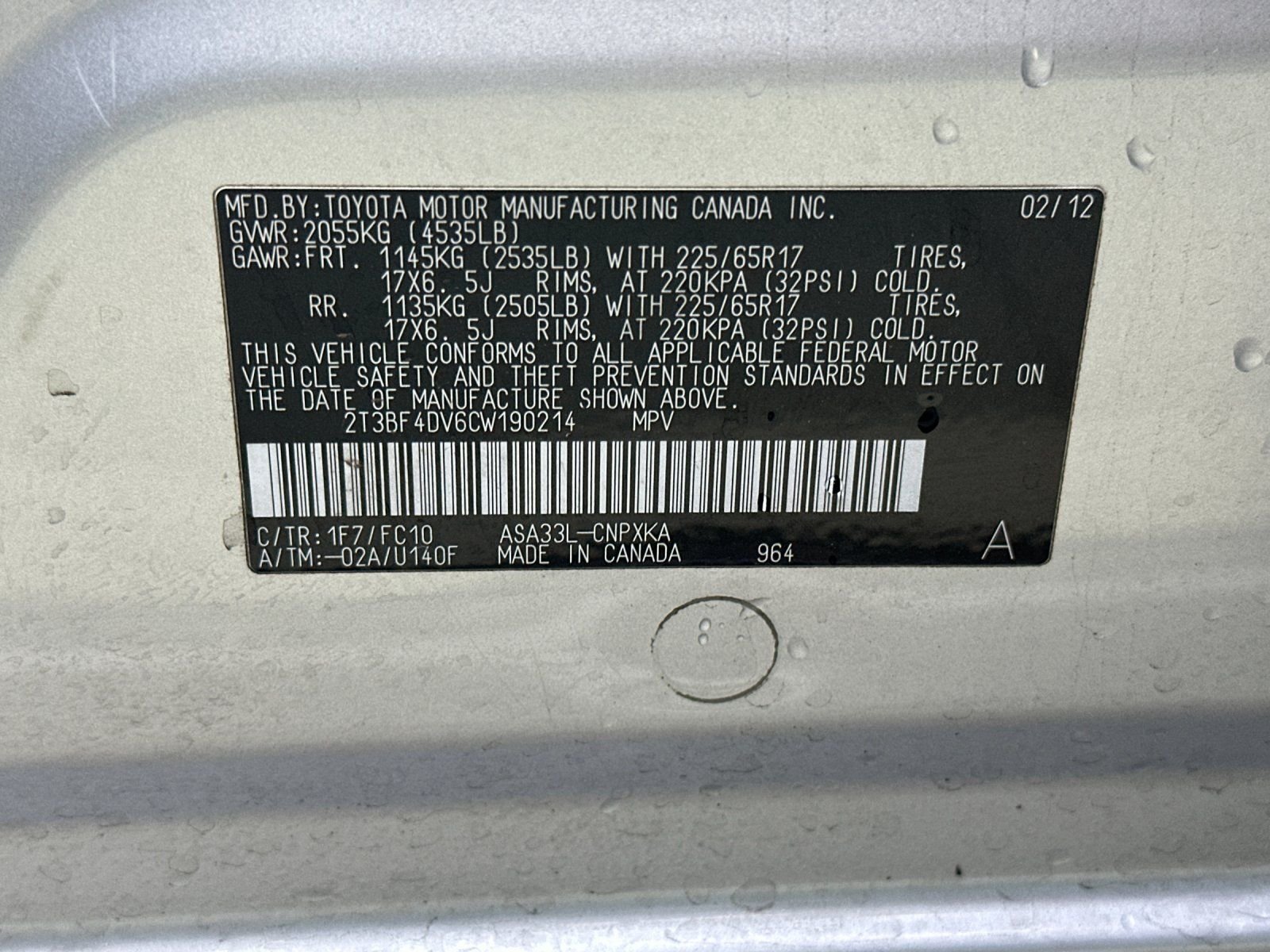 Used 2012 Classic Silver Metallic Toyota Base image 25