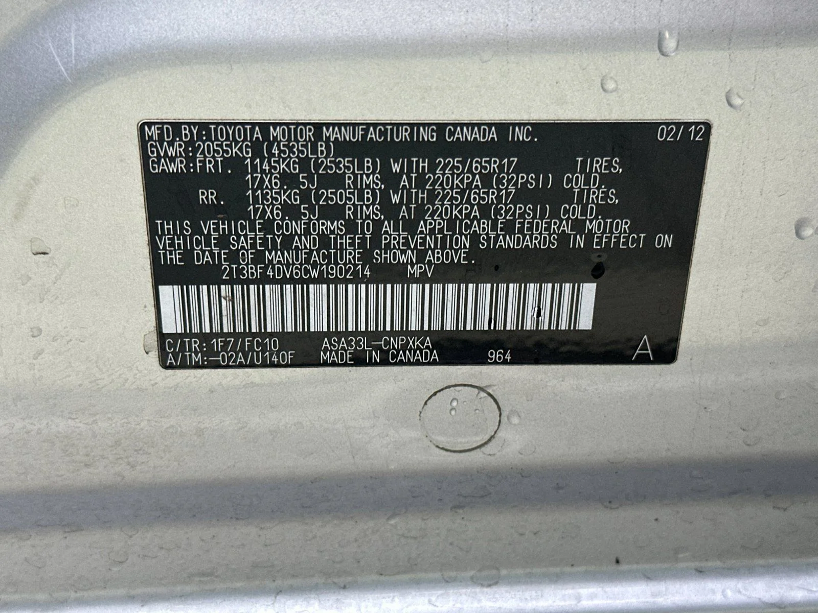Used 2012 Classic Silver Metallic Toyota Base image 25