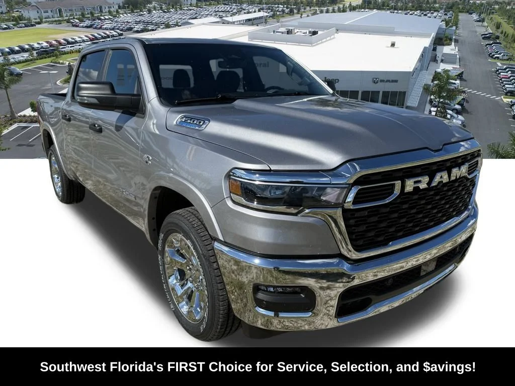 New 2026 Billet Silver Metallic Clear-Coat Exterior Paint RAM Big Horn/Lone Star image 2