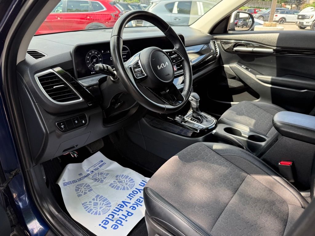 Used 2024 Dark Ocean Blue / White Roof Kia S image 19
