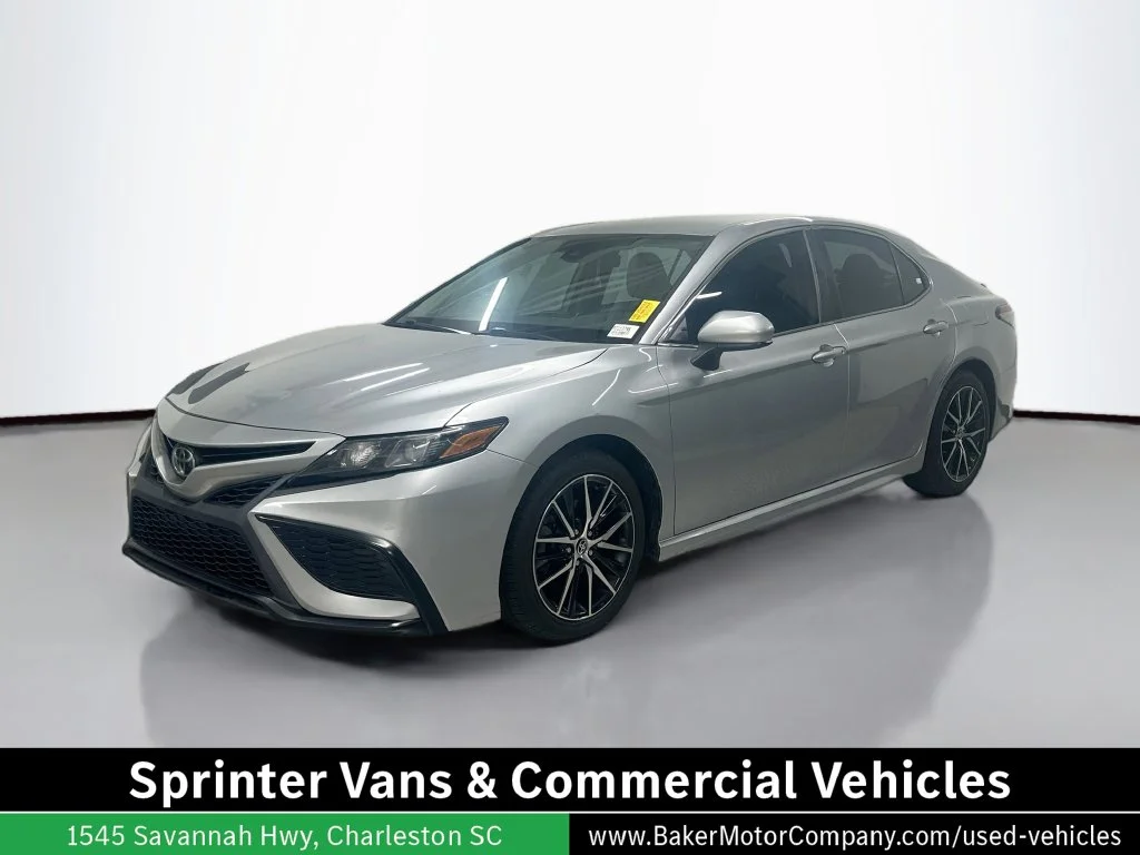 Used 2021 Silver Toyota SE image 1