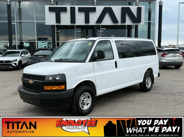 2025 Chevrolet Express 3500 LS Passenger*12 Pass | 6.6L V8 | Remote Start | Rear Climate | Htd Mirrors | Rubber Lined Flooring
