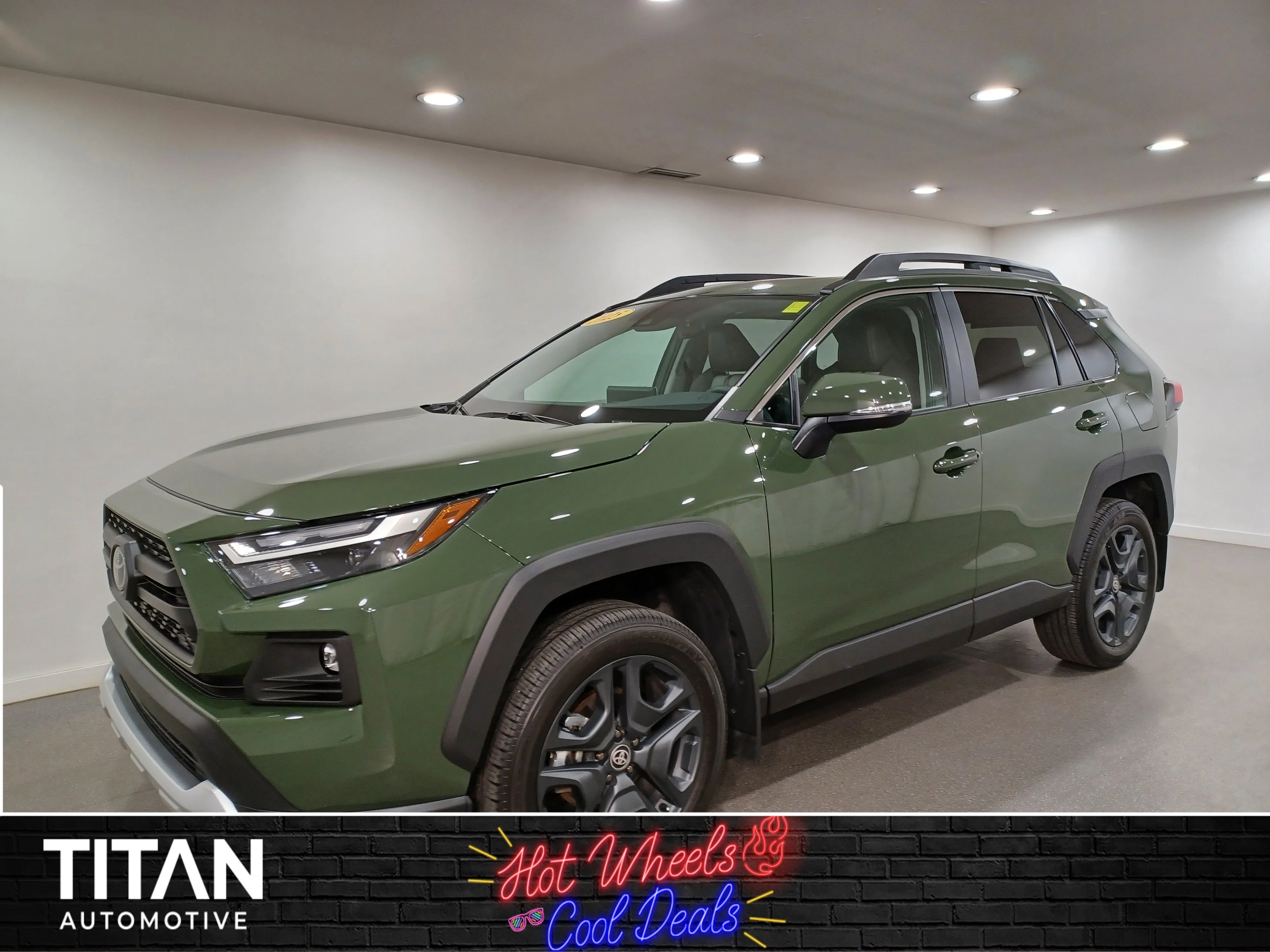 Certified Used 2025 Army Green Toyota Trail AWD* Adaptive Cruise | Htd Leather | Sunroof | Htd Wheel | Blind Spot Detection | Lane Keep image 1