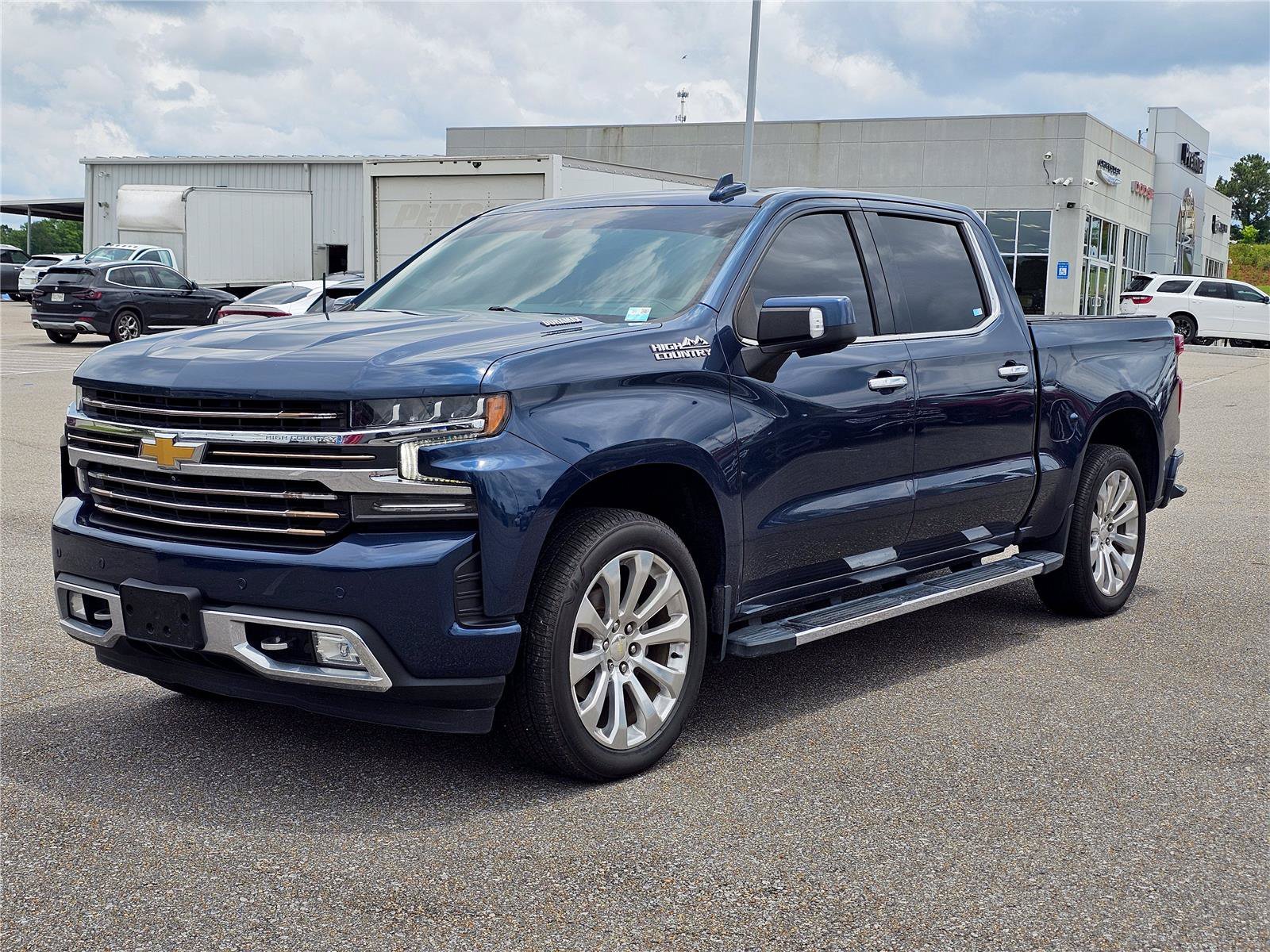 Used 2021 Northsky Blue Metallic Chevrolet High Country image 1