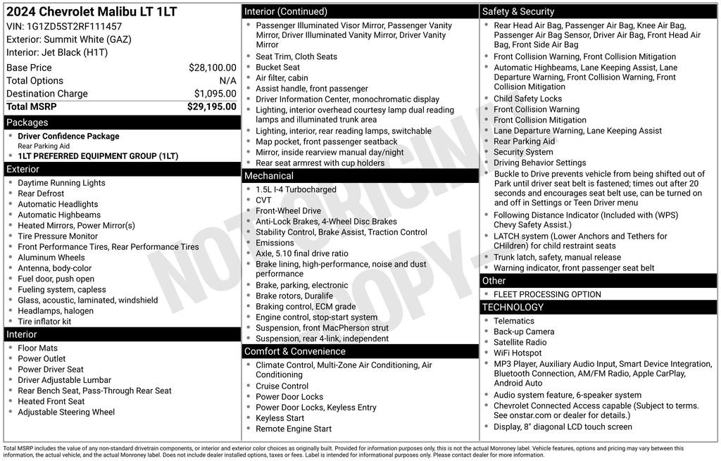 Used 2024 Summit White Chevrolet LT image 37