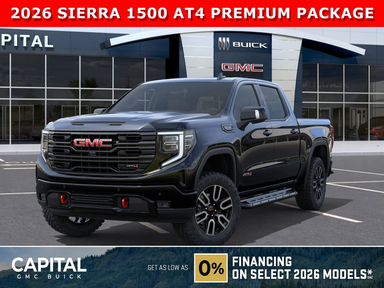 New 2026 ONYX BLACK GMC AT4 image 1