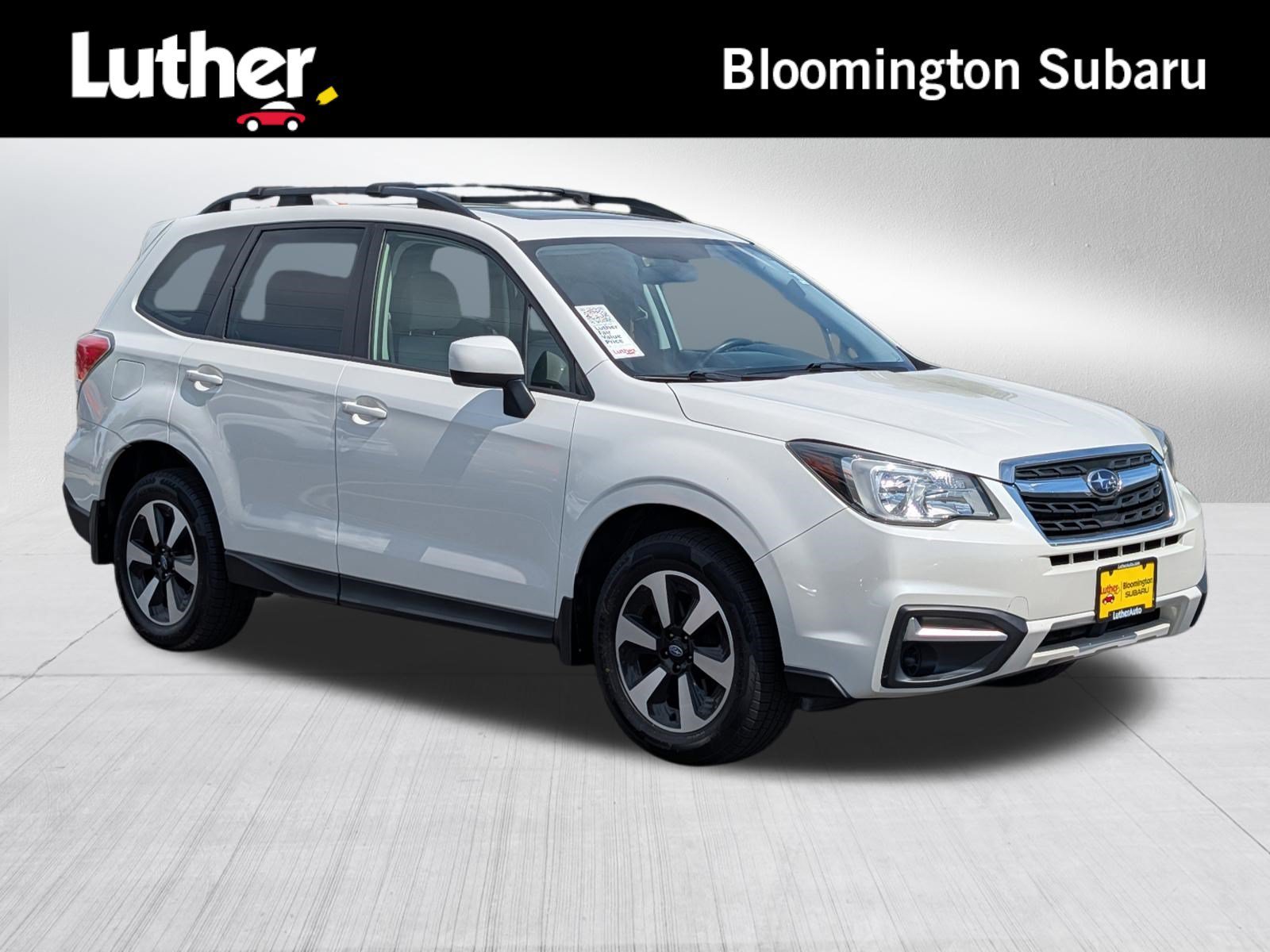 Used 2018 Crystal White Pearl Subaru Premium image 1