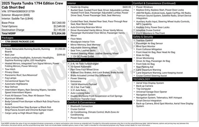 Used 2025 Blueprint Toyota 1794 image 31