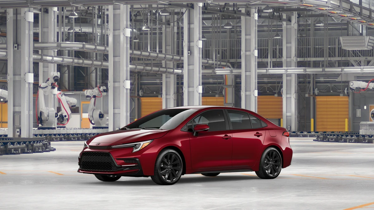 New 2026 Ruby Flare Pearl Toyota SE image 2
