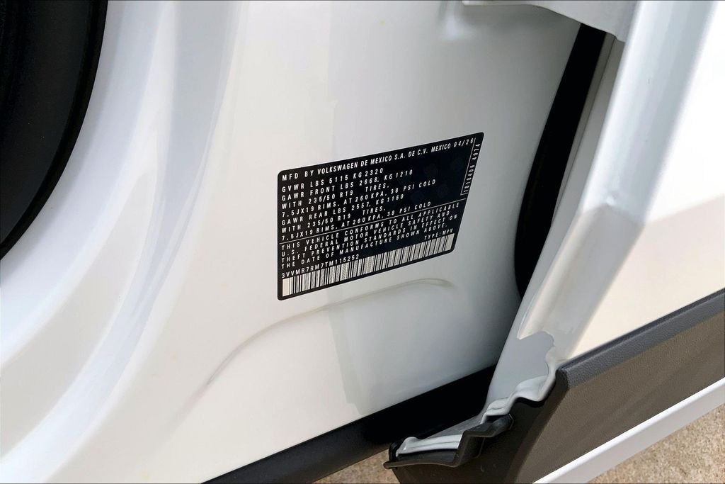 New 2026 Pure White Volkswagen 2.0T SE image 8