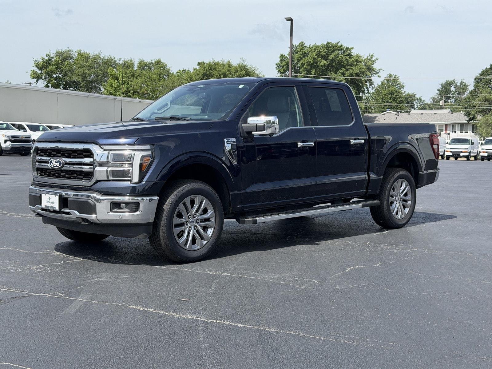 Used 2025 Antimatter Blue Metallic Ford LARIAT image 4