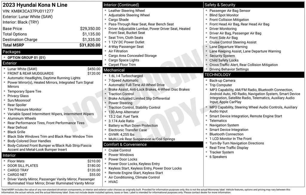Used 2023 White Hyundai N Line image 43