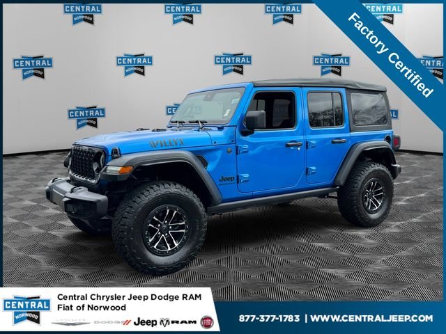 Certified Used 2025 Blue Jeep Willys image 1