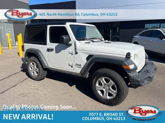 Used 2019 Bright White Clearcoat Jeep Sport S image 1