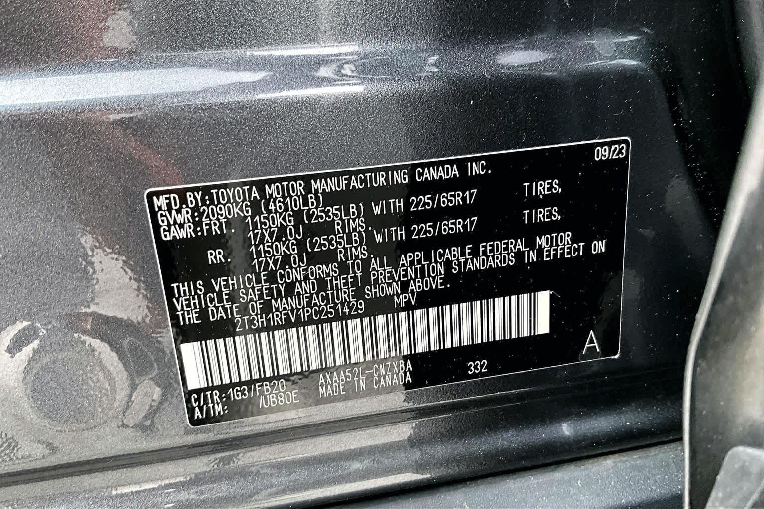 Used 2023 Magnetic Gray Metallic Toyota LE image 35