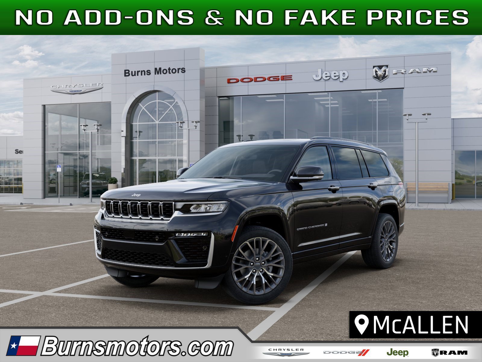 New 2026 Diamond Black Crystal Pearl-Coat Exterior Paint Jeep Summit image 1