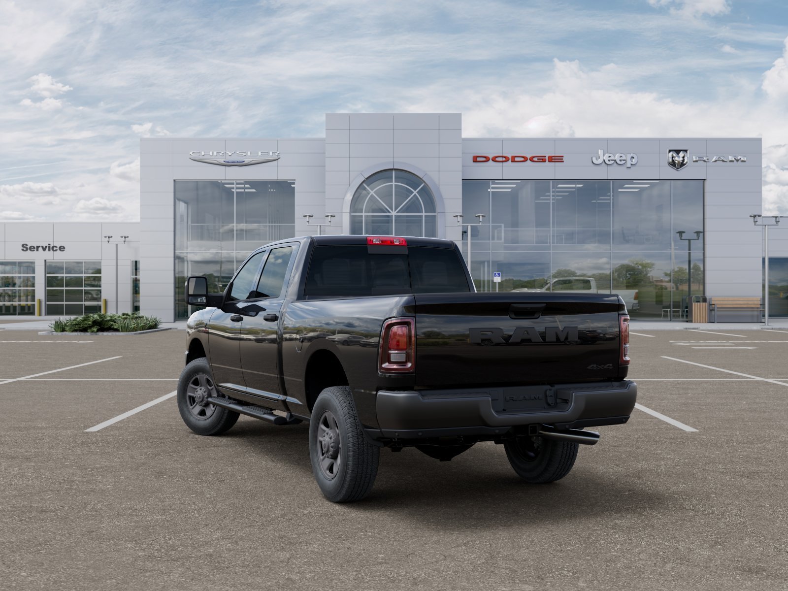 New 2026 Diamond Black Crystal Pearl-Coat Exterior Paint RAM Tradesman image 29